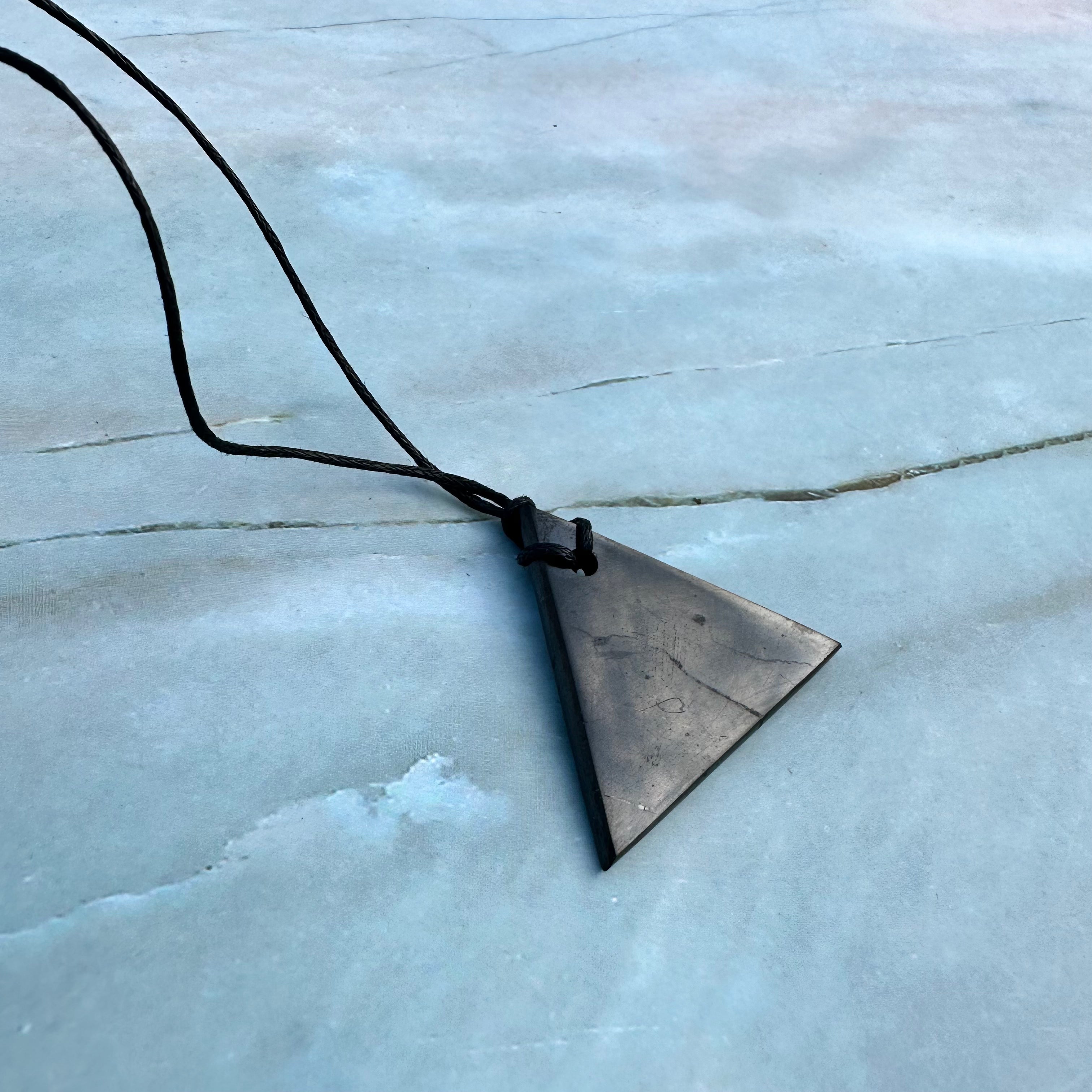 Shungite Triangle Pendant